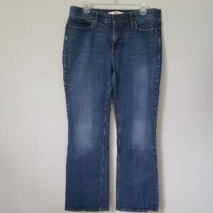 Levi's 525 Perfect Waist Boot Cut Jeans Womens 12 Button Flap Pockets Stretch